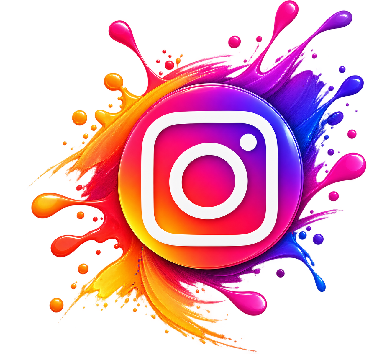 Instagram Splash Logo PNG – Transparent Instagram Logo